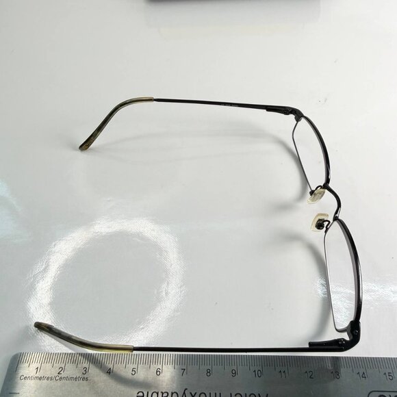 Fossil Coolidge Eyeglasses – Slim Rectangular Metal Frame – With Hard Case - Picture 15 of 15